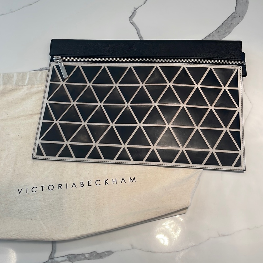 Victoria Beckham Large Zip Clutch